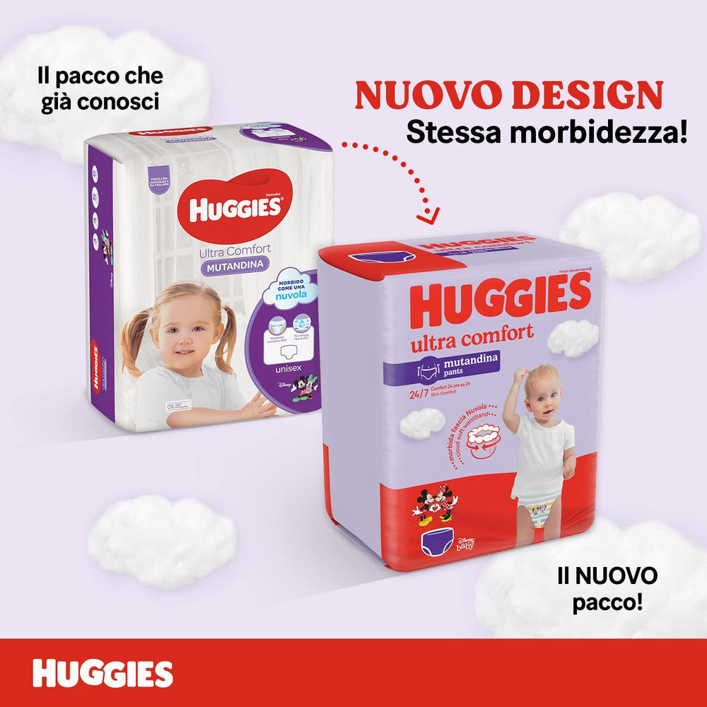 Pañales Huggies Ultra Comfort, talla 4 (9-14 kg), paquete de 72 pañales