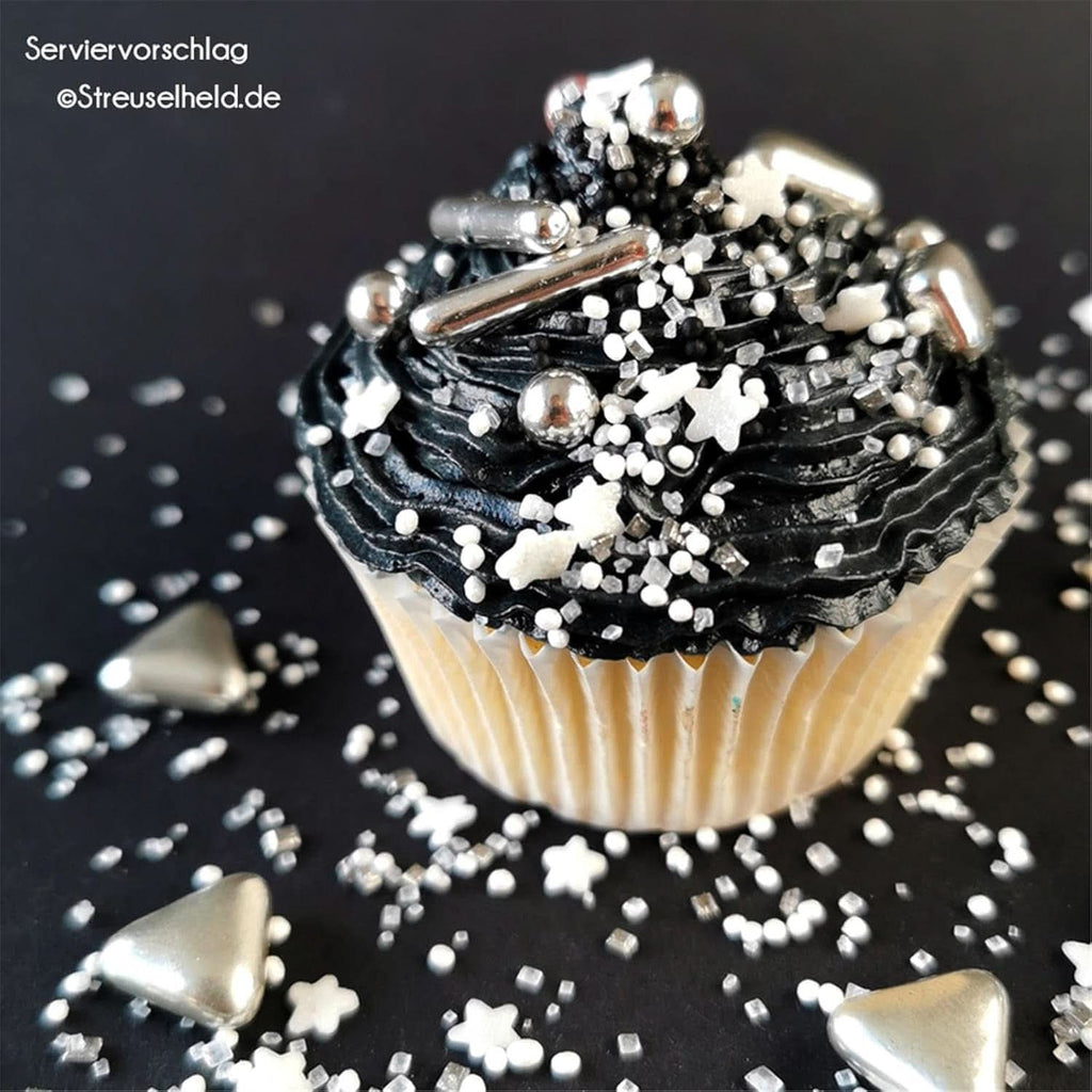 Streusel Hero Chocolate Mix Silver White Sprinkles, 40 grame Naty Shop