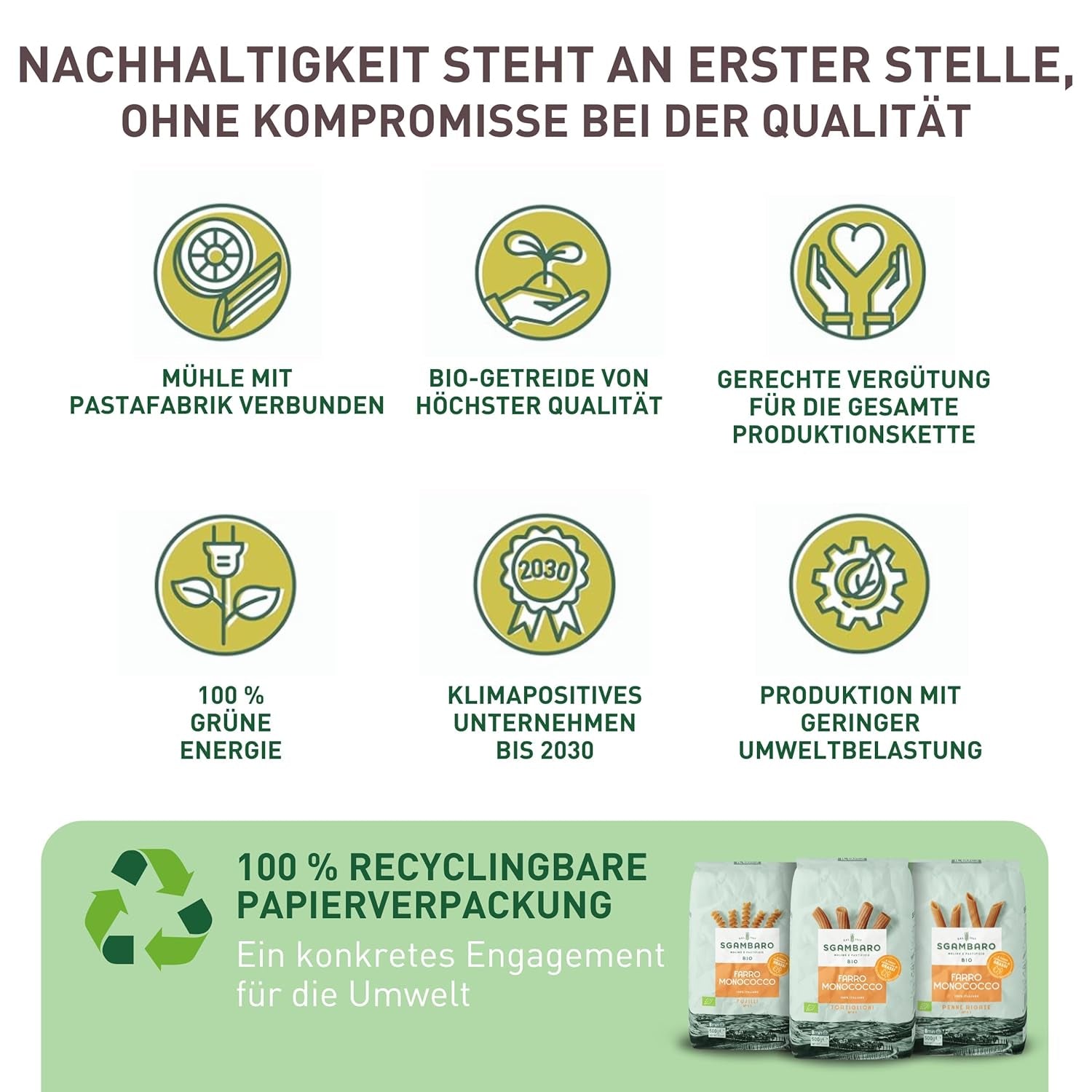 Pasta Penne Rigate Bio N.91 - 500g Pasta de trigo baja en grasa - Fuente de fibra y proteínas