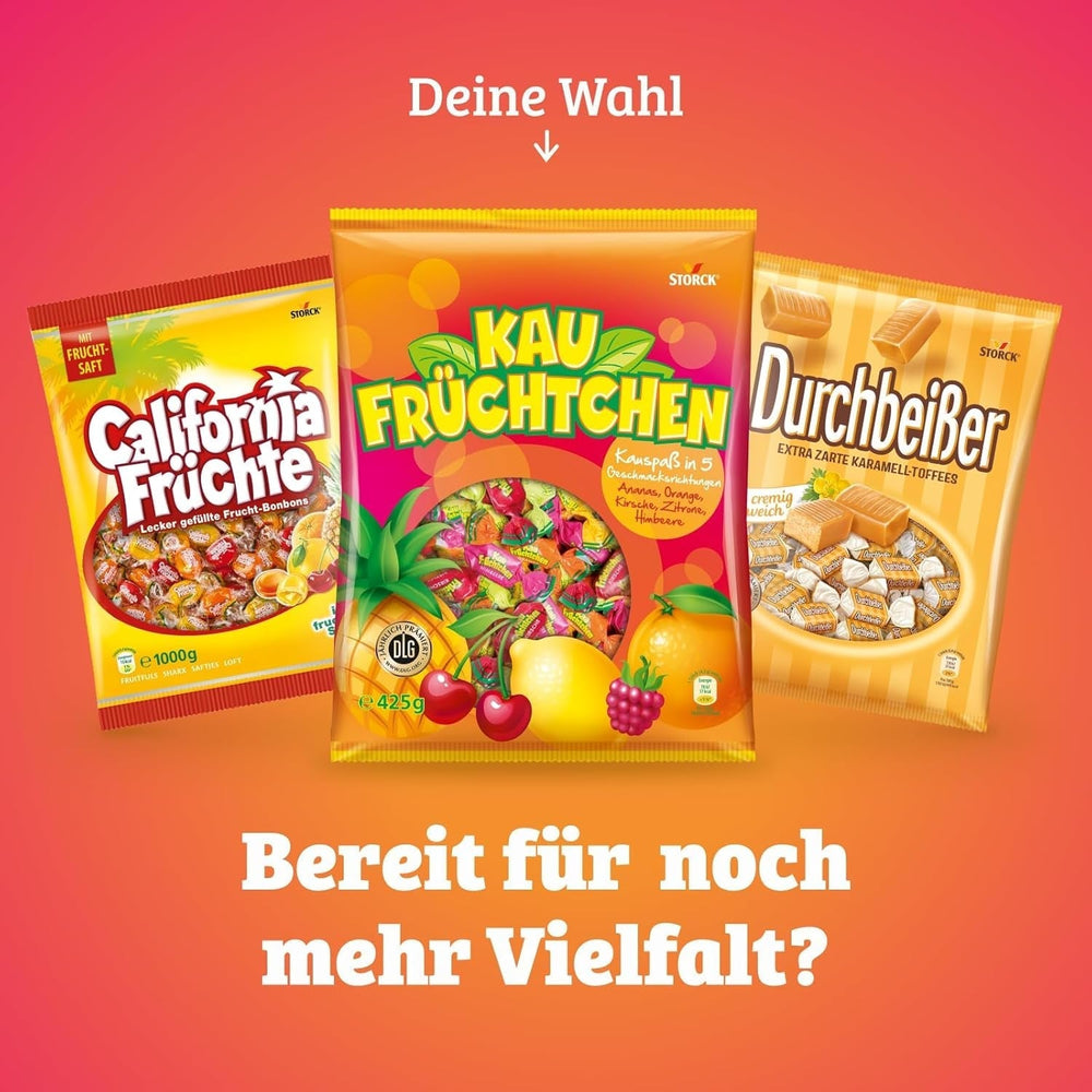 Kaufrüchtchen – 1 x 425G – caramelos con cinco sabores de frutas Naty Shop