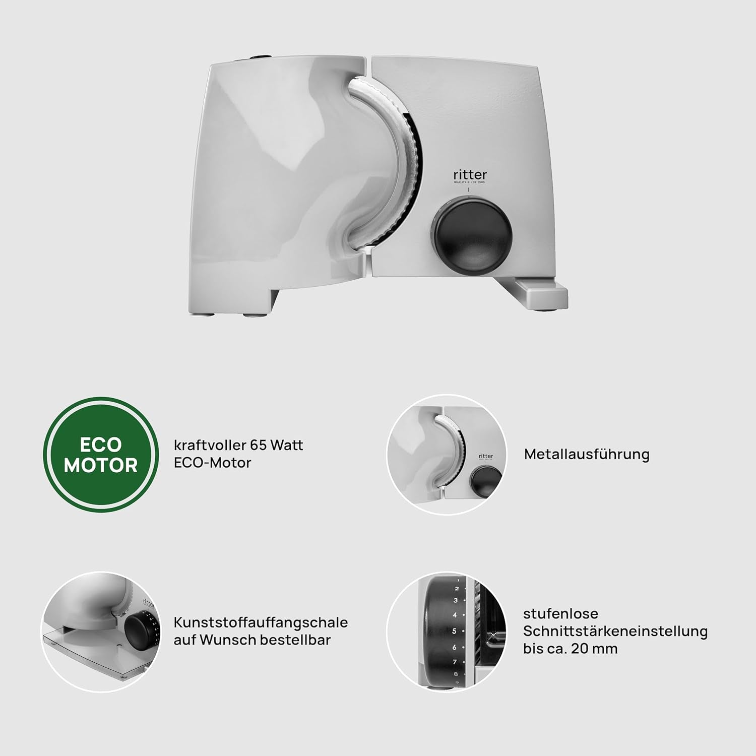 Cortadora eléctrica universal Ritter Nova 1 Rasnite y Rebanadoras Naty Shop