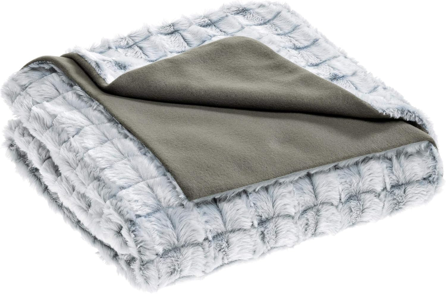 Aqua-Textil Manta mullida y acogedora 150 x 200 cm gris blanco melange manta de felpa para televisión Colcha Sherpa Fleece Oeko-Tex Ottawa Camas y mantas Besuche den aqua-textil-Store gris Manta cómoda xxl 200 x 220 cm