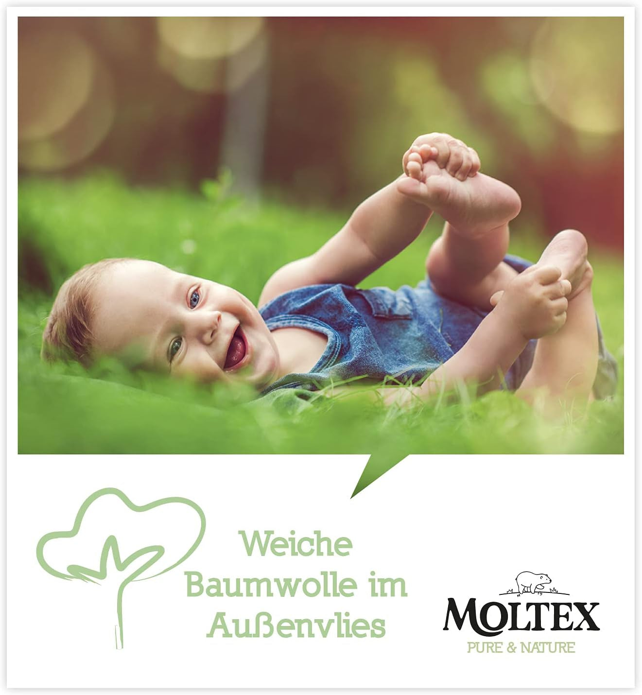 Pure & Nature Pañales Orgánicos Talla 6 XL (17-28kg) Mensual Caja 84 Pañales Orgánicos