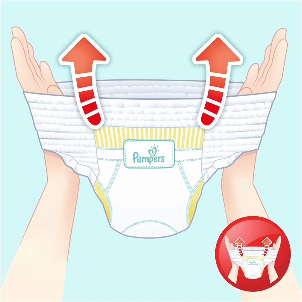 Pampers (versión antigua), bragas, talla 4, 9 kg-15 kg, paquete de tres (1 x 88 pañales)