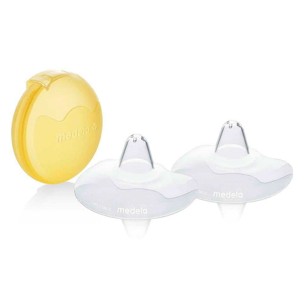 Medela Contact Brusthütchen – Bpa-Frei – Aus Ultradünnem, Weichem Silikon – Inklusive 2 Brusthütchen Und Etui – 20 mm, Mediano Accesorios Alimentación y Lactancia Baby Naty Shop L
