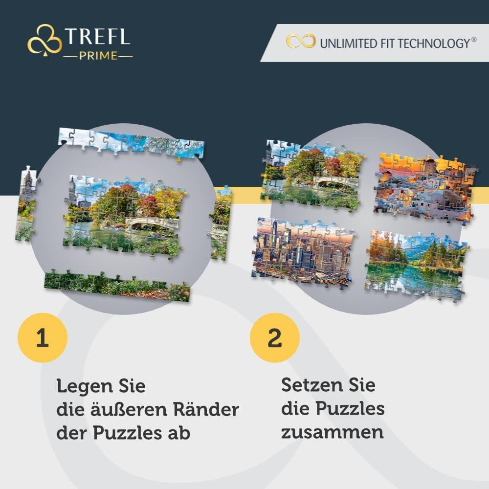 Trefl 26196 1500 elemente, carton cel mai gros, organic, ECO, Italia, apus de soare, divertisment pentru adulți și copii de la 12 ani, Uft-Puzzle Romantic Sunset: Vernazza, Liguria, Italia Puzzle Naty Shop