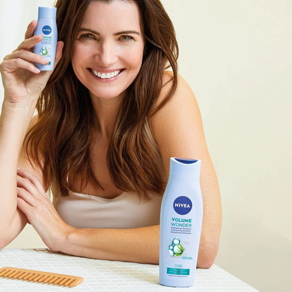 NIVEA Volume Wonder Champú fortalecedor, champú voluminizador, 50 ml Ducha y baño Naty Shop
