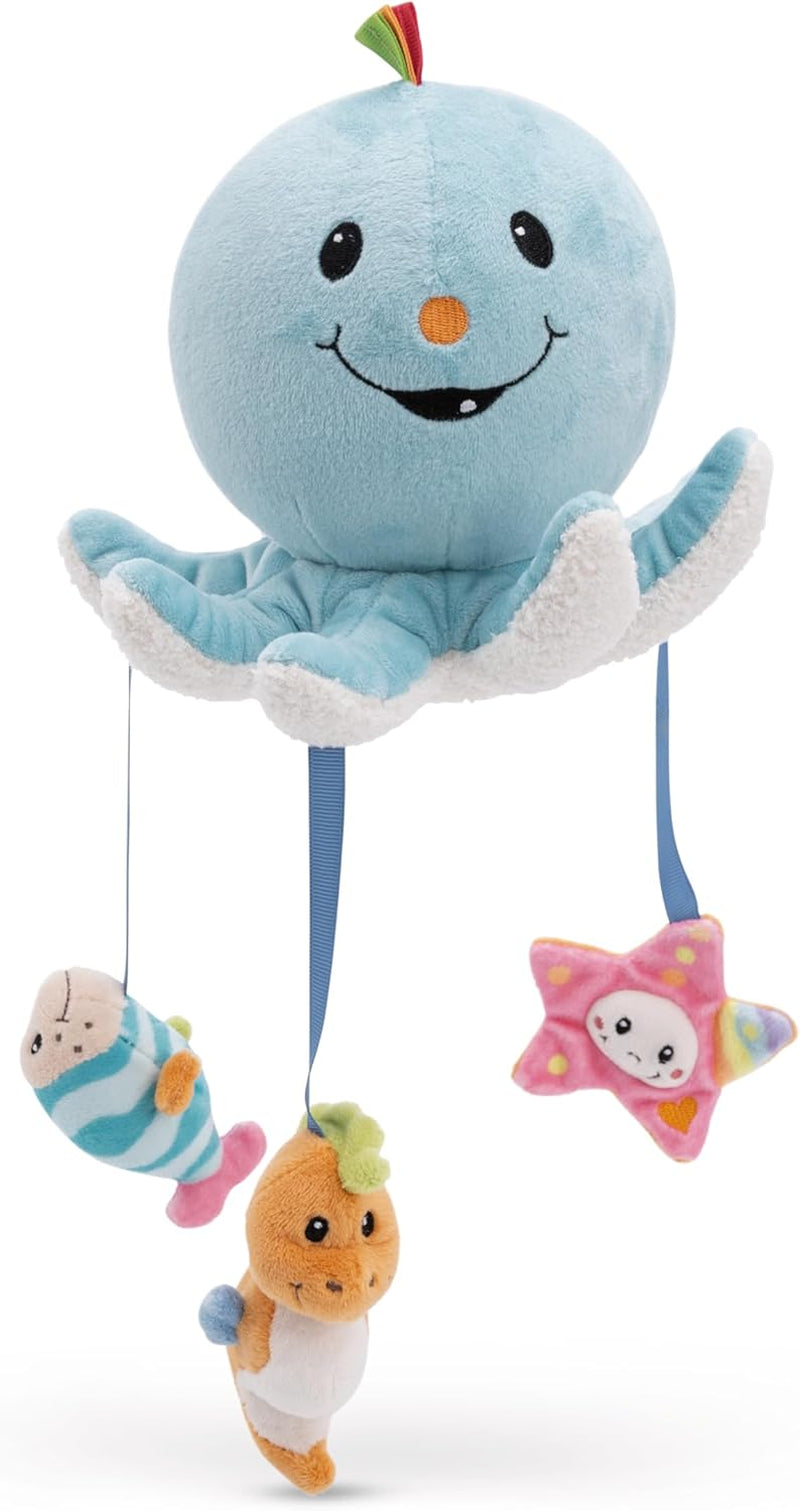 Jucărie de baie Octily 18x14cm incl. 3 figurine în cutie cadou 23.5x17x13.5cm albastru - jucărie cu elemente de prindere - jucărie pentru copii pentru baie pentru prindere și joacă Jucarii Bebe Naty Shop Titlu implicit