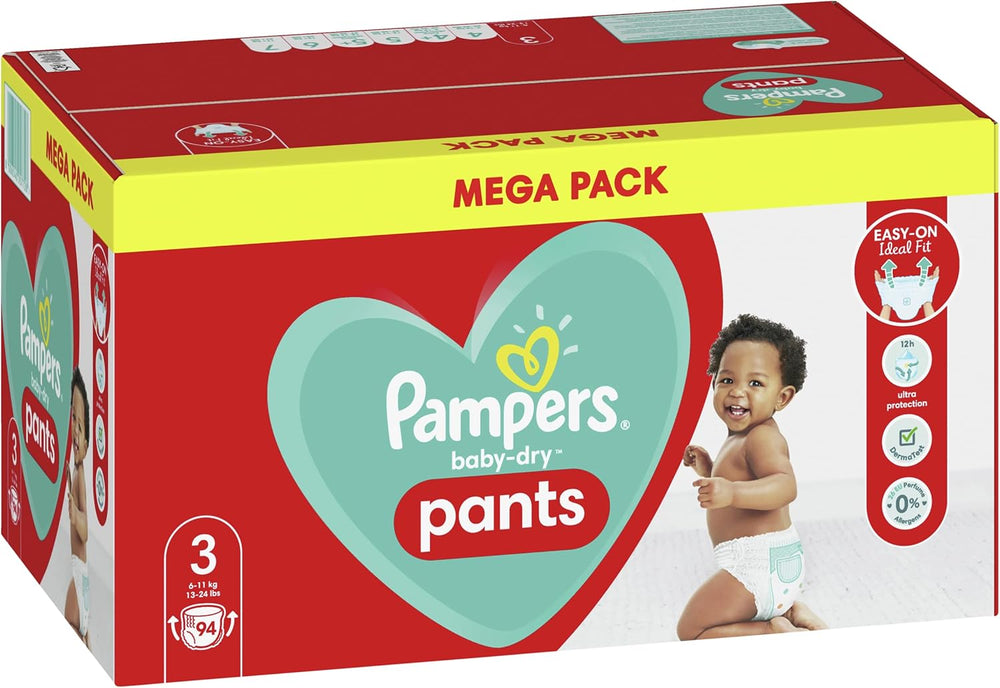 Pañales Pampers Baby-Dry, talla 8, 43 pañales, a partir de 19 kg, pack Jumbo+