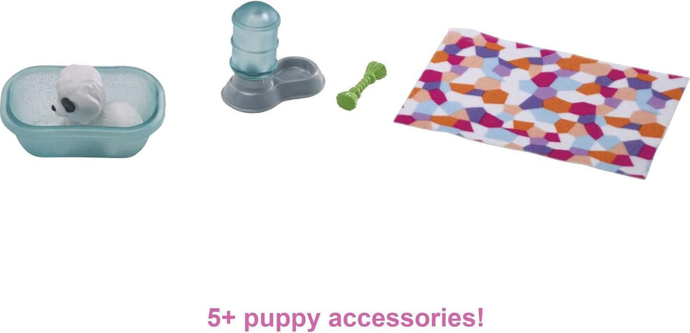 Barbie GRG78 - Mini Playset con 2 perros, casita y accesorios, regalo para niños de 3 a 7 años Naty Shop Muñecas