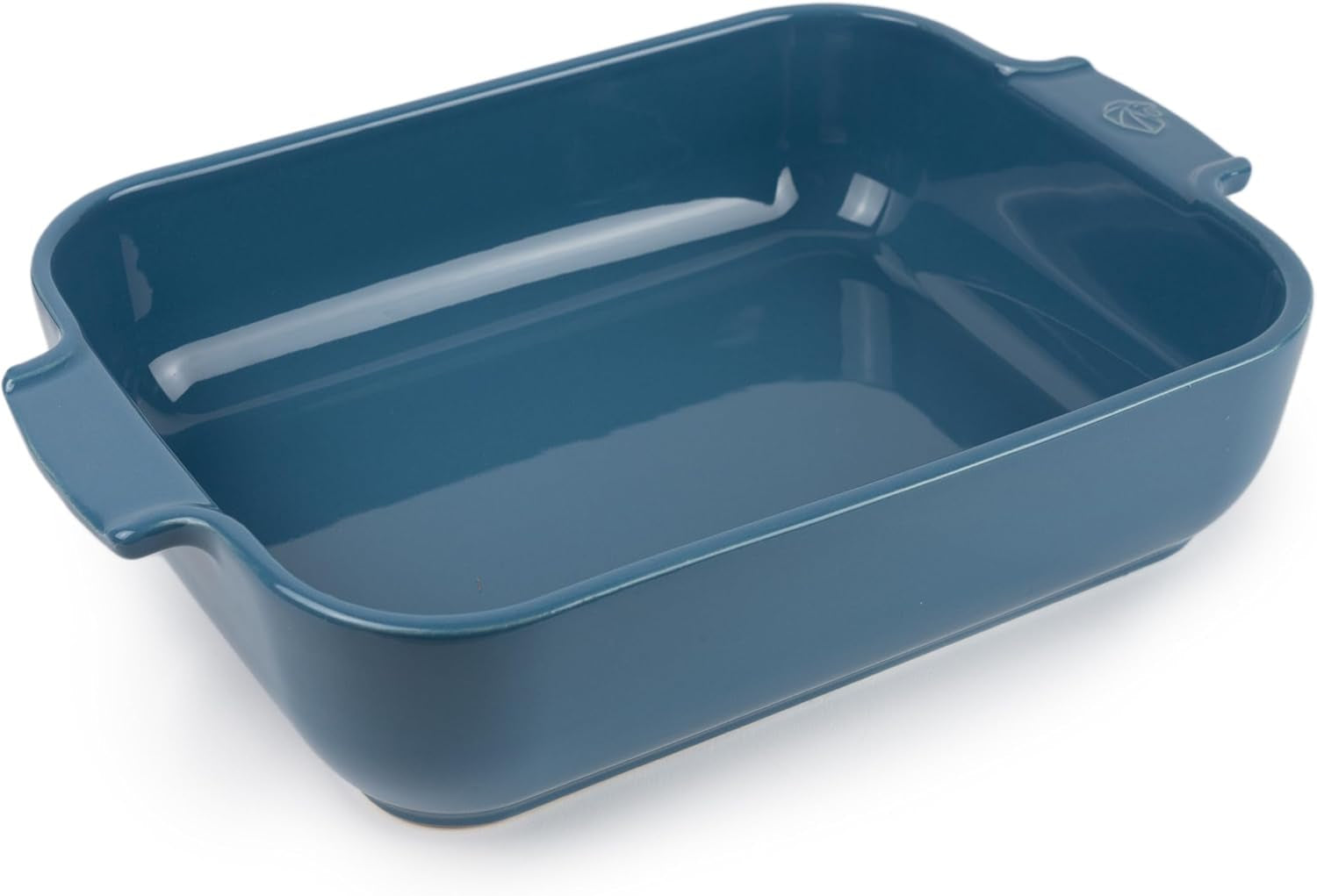 Peugeot Appolia Rechteckige Auflaufform Mit Griffen, Keramik, Schiefer / Grau, 7,2X31X21,7 Cm, Fassungsvermögen: Ca. 2 L, 60060 Moldes y bandejas para horno Naty Shop Hellblau