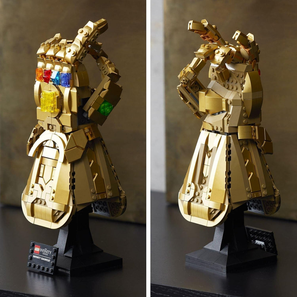 LEGO 76191 Marvel Super Heroes Infinity Glove Avengers Thanos Glove Set de construcción en miniatura para adultos Artículo para fans Regalo para hombres y mujeres Her Him Juegos de construcción Besuche den LEGO-Store