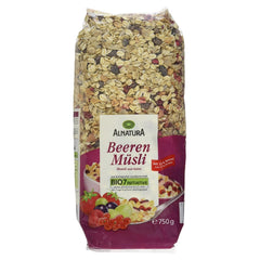 Muesli ecológico con frutos del bosque, 750g