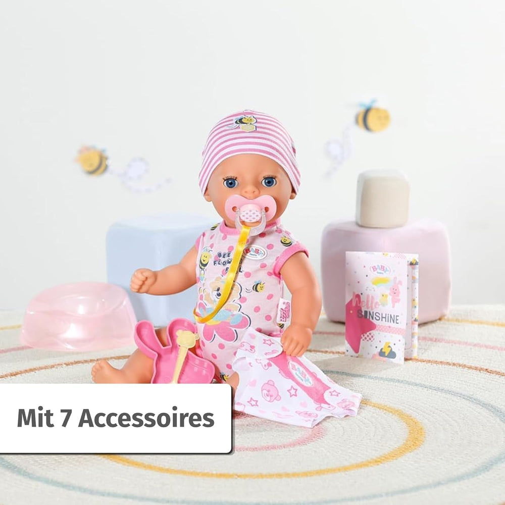 BABY Born Lena (niña) 36 cm, muñeca con 7 funciones para niños a partir de 1 año, funciona sin pilas, muñeca grande 36 cm, 834596 Zapf Creation, muñecas Naty Shop rosa