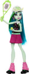 Monster High Buried-Secrets-Puppen und Zubehör, Halbjahresgraus-Thema mit geheimnisvoller Puppe und 5 Überraschungen beim Auspacken (Figuren können variieren.), HYV64