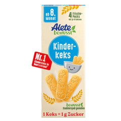 Alete, Galletas para niños, a partir del 8º mes, con mantequilla de trigo, 180 g Madre e Hijo Naty Shop Paquete individual 180 gramos