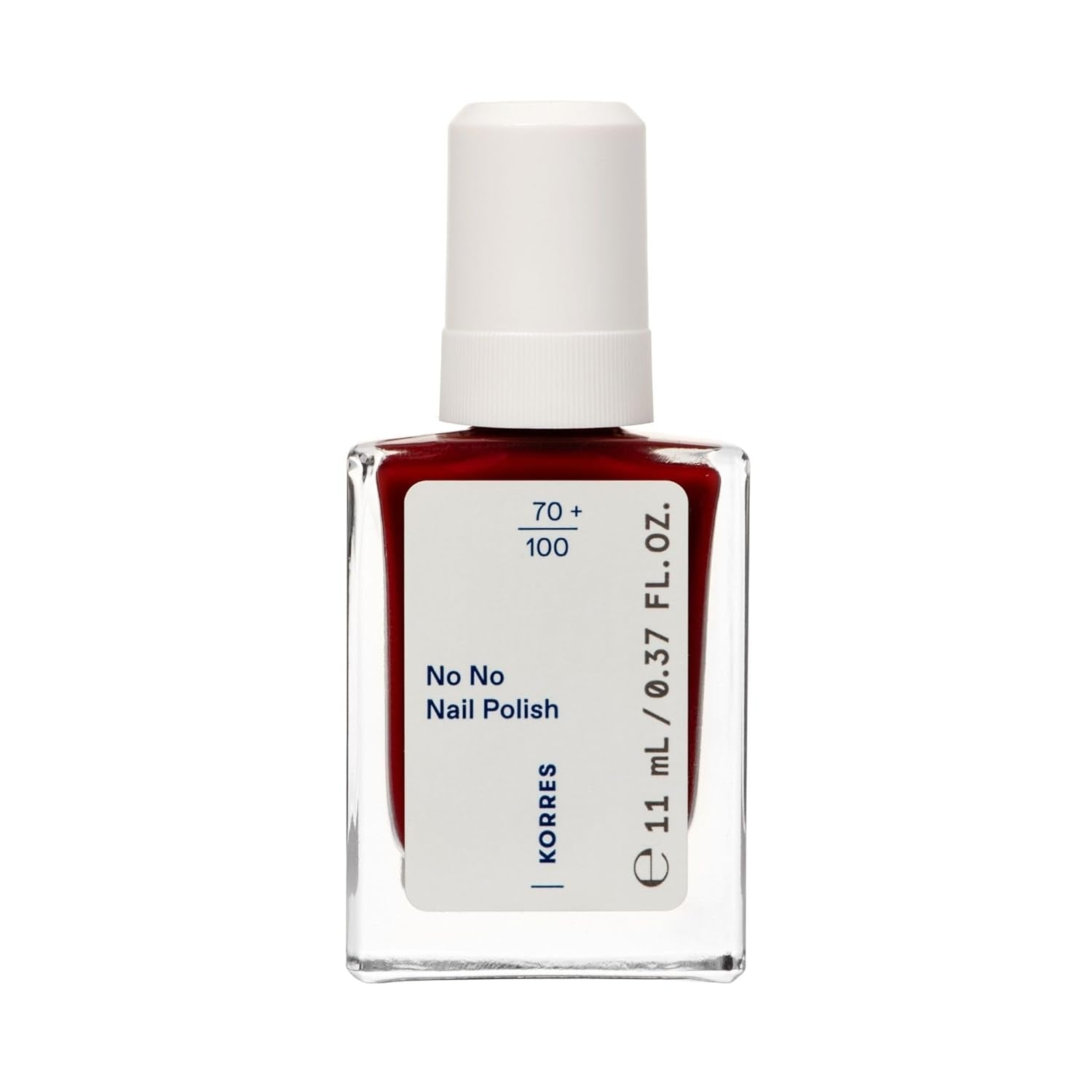 KORRES No No base de esmalte de uñas - base 10% vegana sin liberación, para un color duradero y resistente a las astillas, 11 ml - uñas cuidadas de forma natural, sin sustancias nocivas