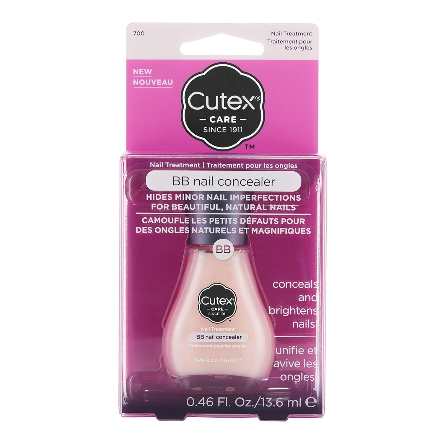 BB Nail Corrector e iluminador Aceite de semilla de grosella negra y polvo de seda 13,6 ml