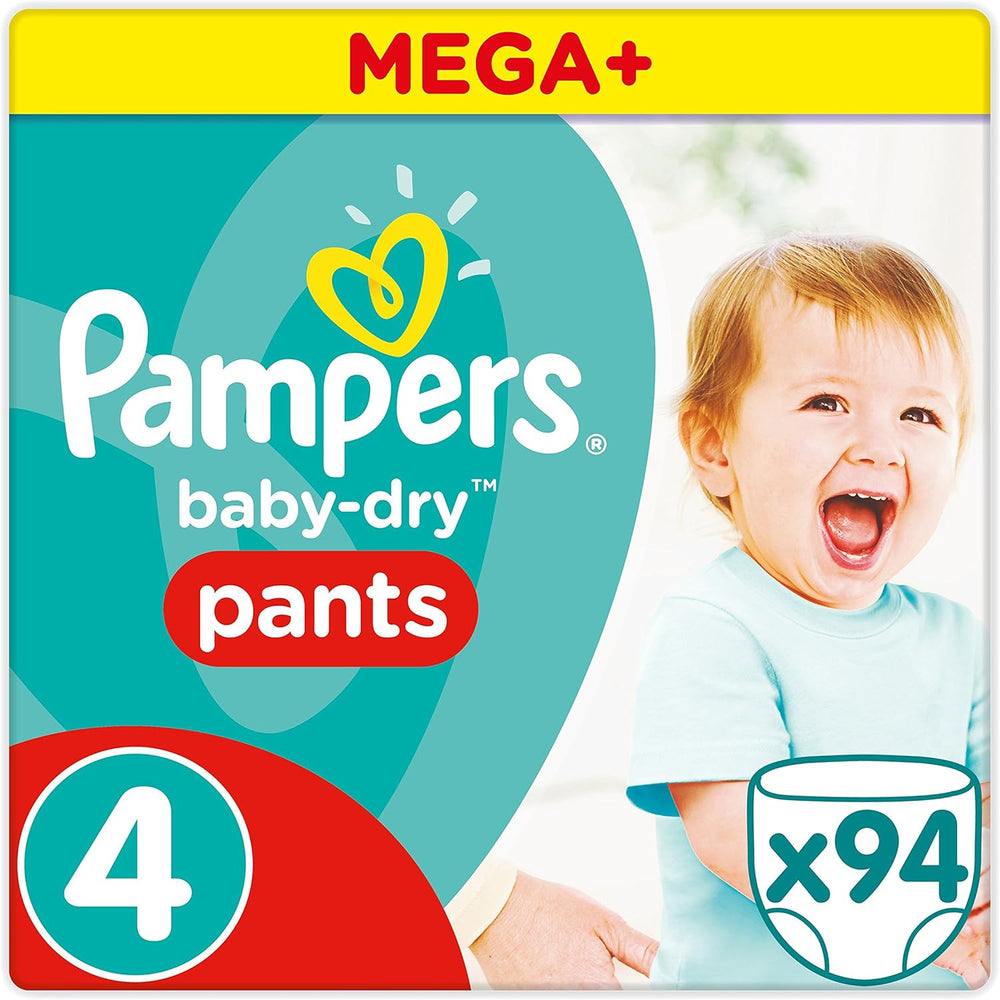 Pampers (versión antigua), bragas, talla 4, 9 kg-15 kg, paquete de tres (1 x 88 pañales)