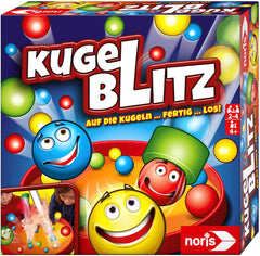 Noris 606064480 Kugelblitz, el juego de acción ultrarrápido con efecto de aprendizaje en varias variantes de juego, a partir de 4 años