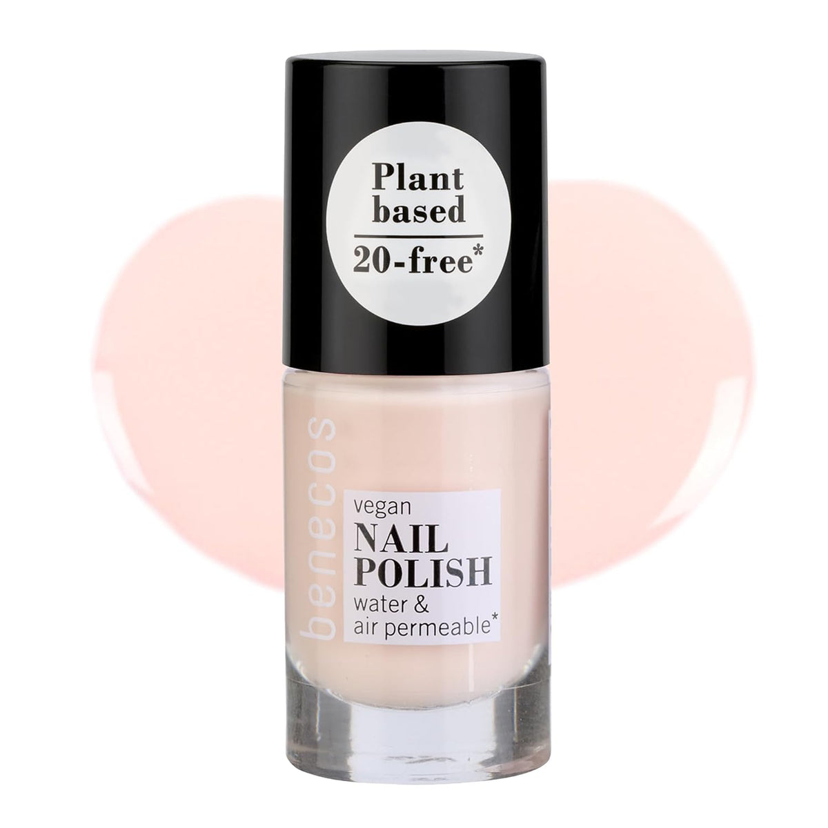 Benecos 20-Free Esmalte de uñas vegano "Be My Baby" - esmalte de uñas a base de hierbas - de secado rápido y de larga duración - permeable al agua - enriquecido con biotina - 5ml
