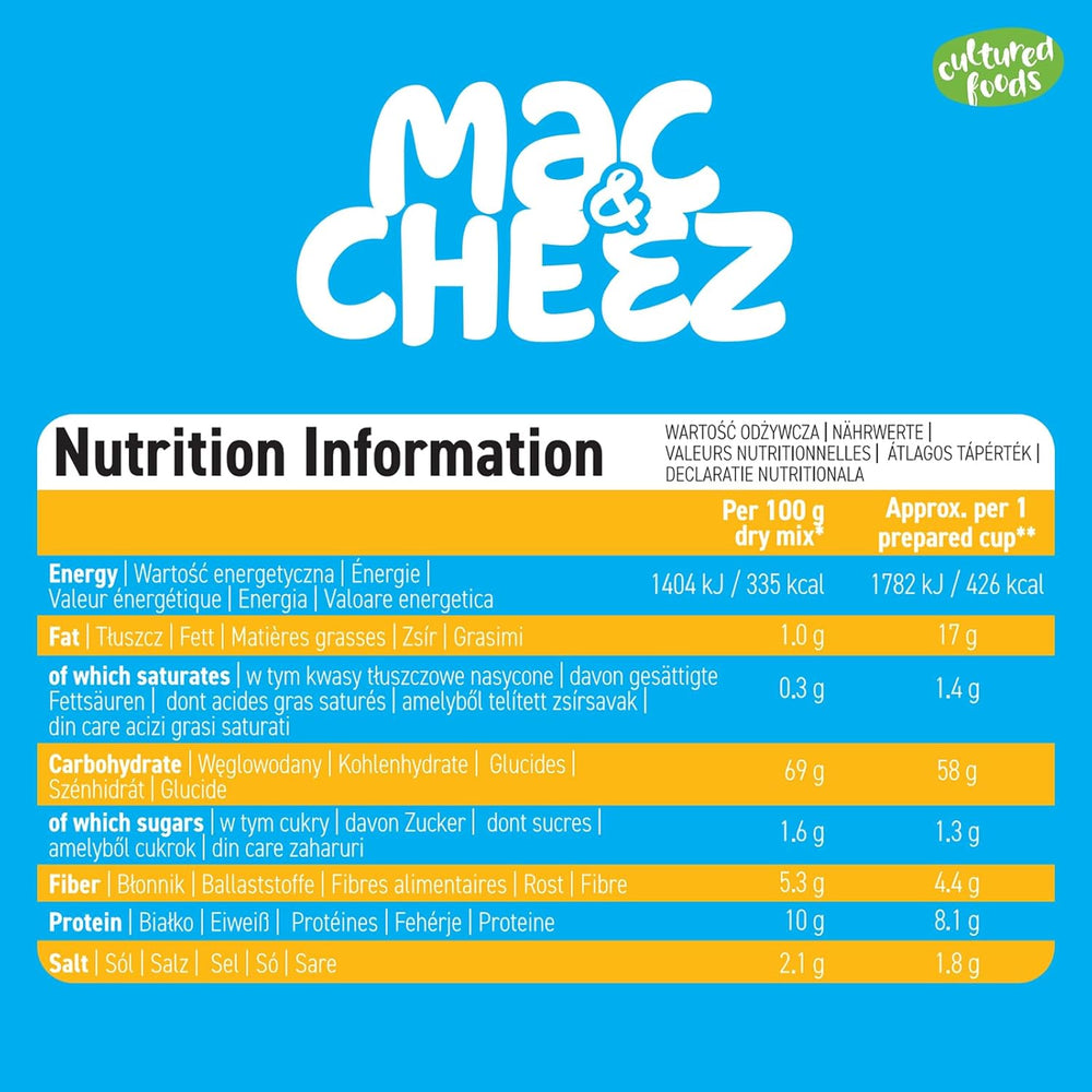 Cultured Foods Vegan Set de 3 macarrones con queso veganos, salsa gouda, salsa cheddar, macarrones sin gluten sin lactose y queso CHEATCHEEZ