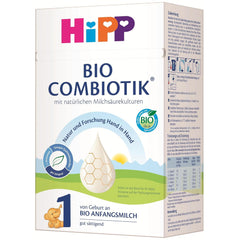 HiPP 1 Organic Combiotik (4 x 600g), leche en polvo para bebés desde el nacimiento, con cultivos naturales de ácido láctico y almidón orgánico de fácil tratamiento, de la mejor calidad orgánica
