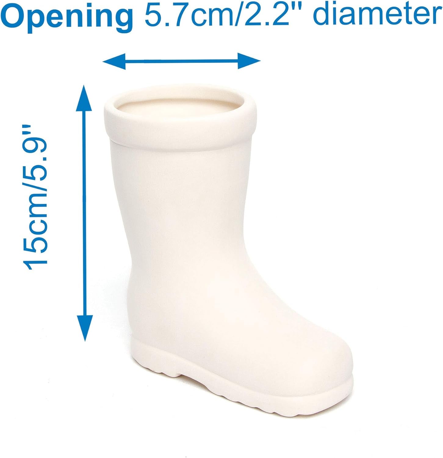 Ghivece ceramice Baker Ross „Wellies” pentru copii (2 bucăți)