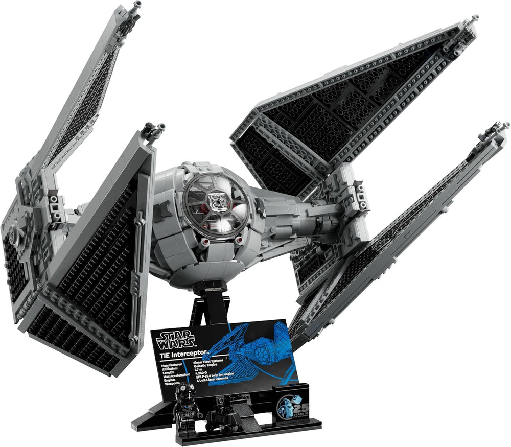 LEGO Star Wars TIE-Abfangjäger, kreatives Bauset aus der Ultimate Collector Series für Erwachsene, Modell eines Sternjägers Steinen, Geschenk für Fans, Sammlerstück, UCS-Set 75382