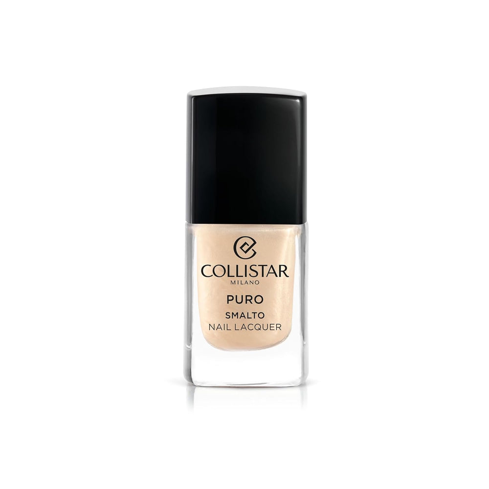 Esmalte de uñas Collistar Puro, esmalte de uñas de larga duración y acabado brillante, núm. 923 Porcelana champán, 10 ml