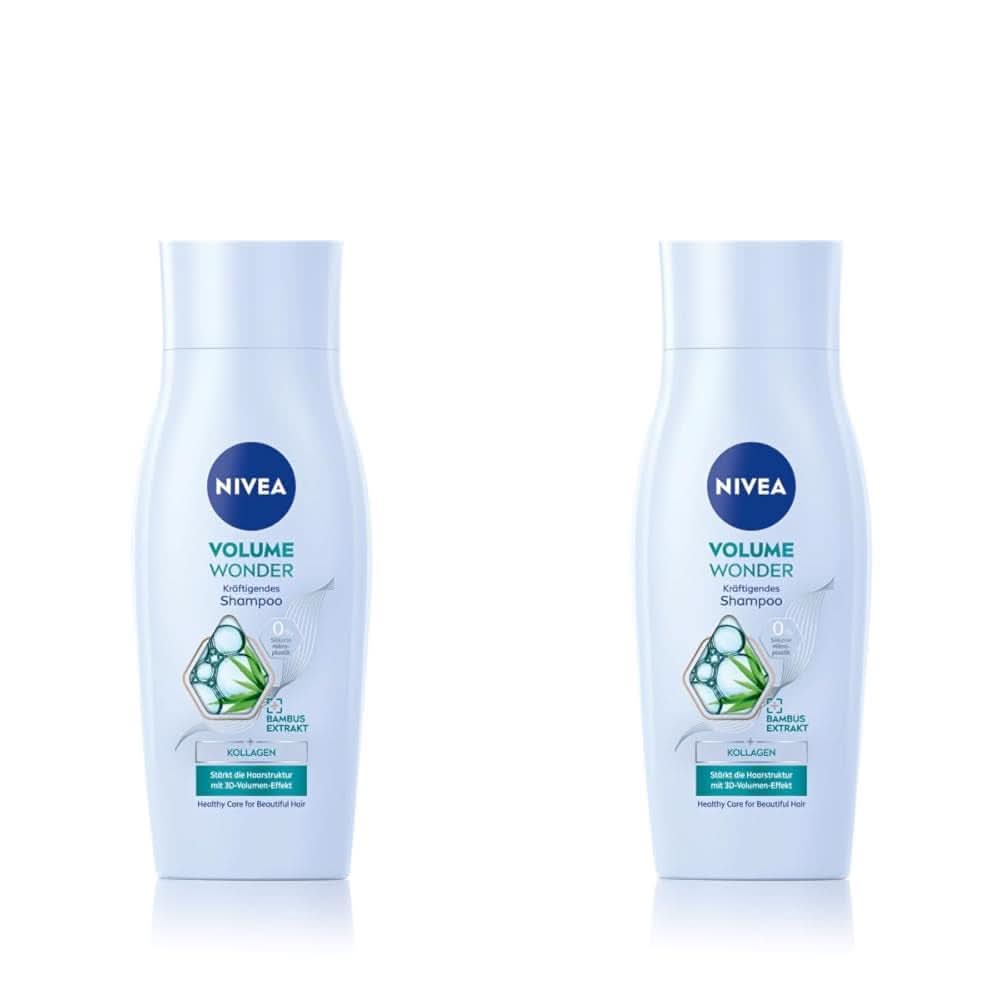 NIVEA Volume Wonder Champú Fortalecedor, Champú Volumen, 50 ml Ducha y Baño Naty Shop 2 x 50 ml