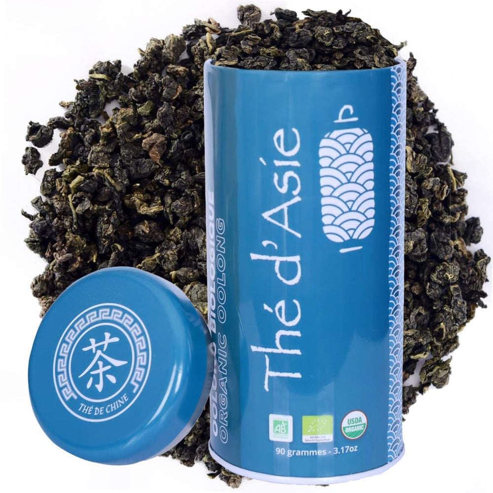 Khla - Ceai Oolong Bio 100 G - Ceai albastru - Ceai natural vrac - Ceai asiatic organic - Vrac și tăiat - Ceai din plante și infuzie - Din China