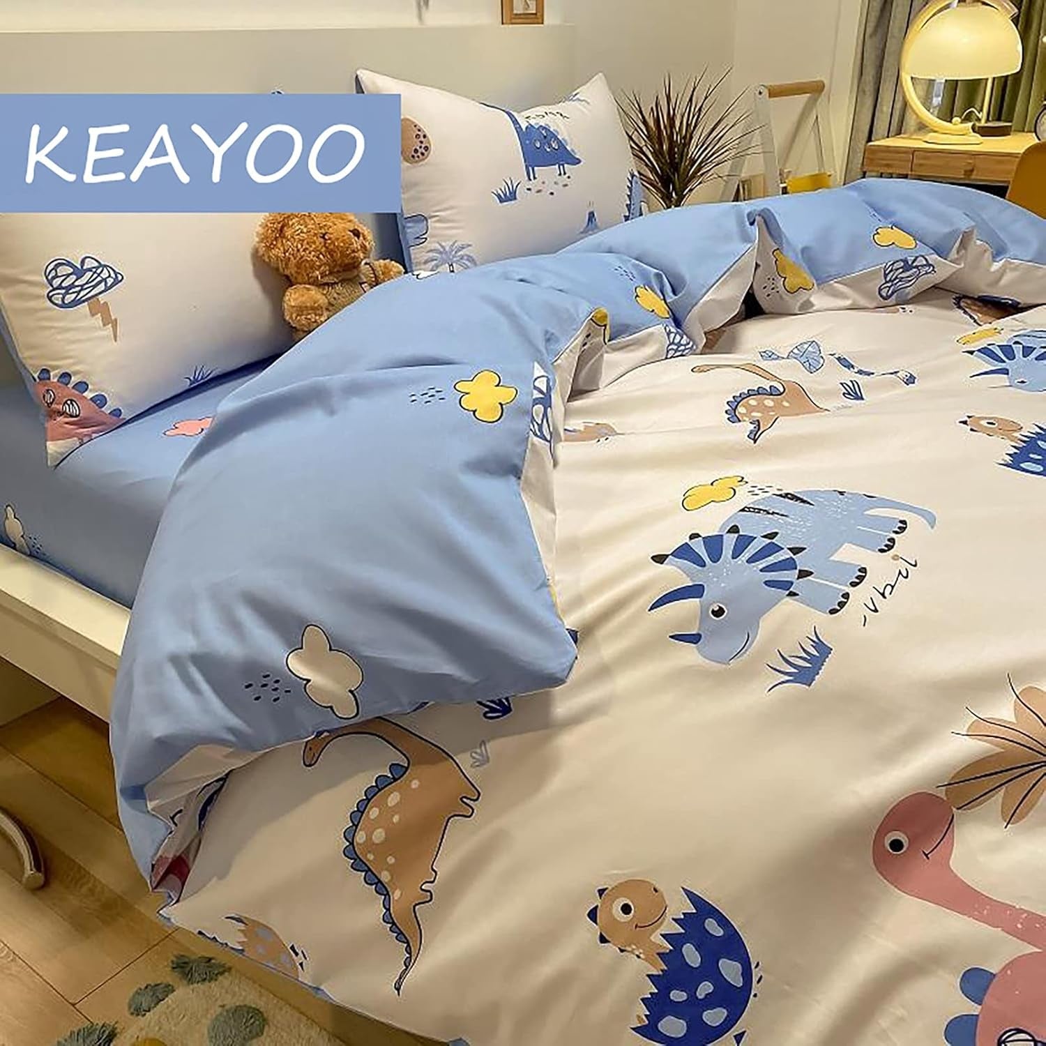 Ropa de cama infantil, unisex, dinosaurios, algodón Ropa de cama - infantil Naty Shop