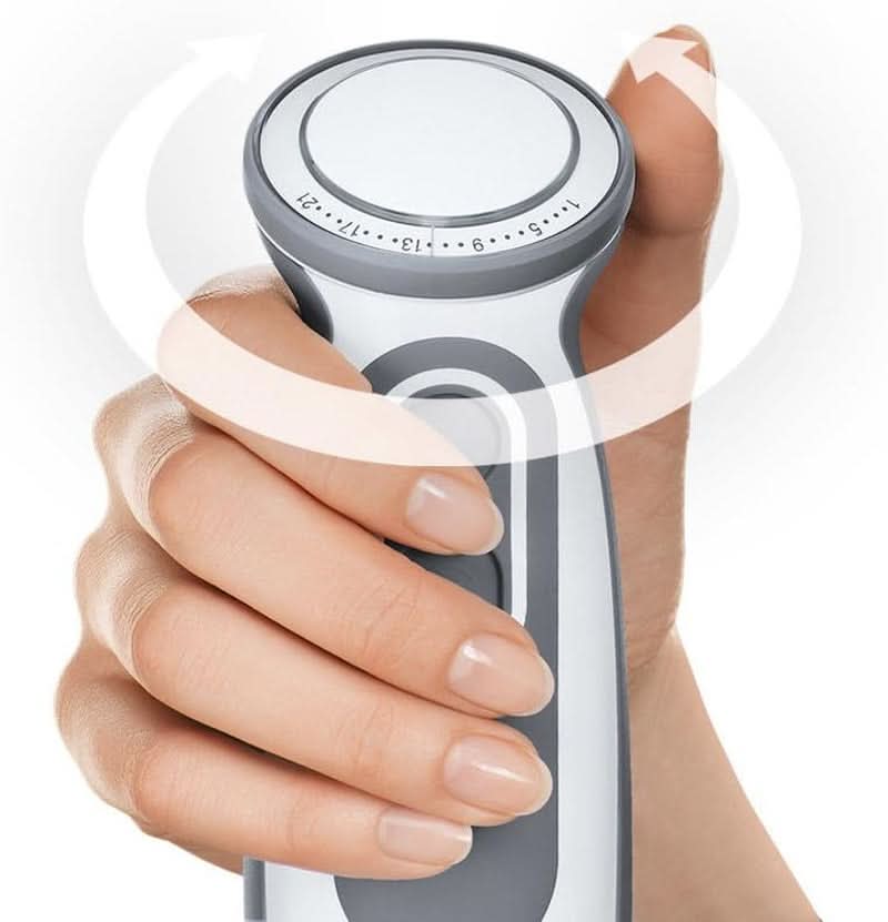 Batidora con base Braun Multiquick 5 Vario MQ 5000 | 750 vatios | Sistema Easyclick | Tecnología Powerbell | 21 Geschwindigkeitstufen | Tienda Mixen Und Pürieren Madre e Hijo Naty