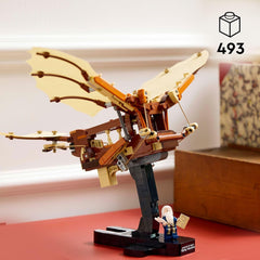 LEGO Icons Máquina voladora de Leonardo Da Vinci con alas batientes - Incluye minifigura y soporte - Set de construcción para adultos - Set de decoración del hogar - Idea de regalo - 10363 Juegos de construcción Besuche den LEGO-Store
