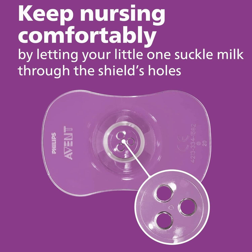 Philips Avent SCF153/03 Protector para pezones, Con caja de almacenamiento, Mediano, 2 piezas Accesorios Alimentación y Lactancia Bebe Naty Shop