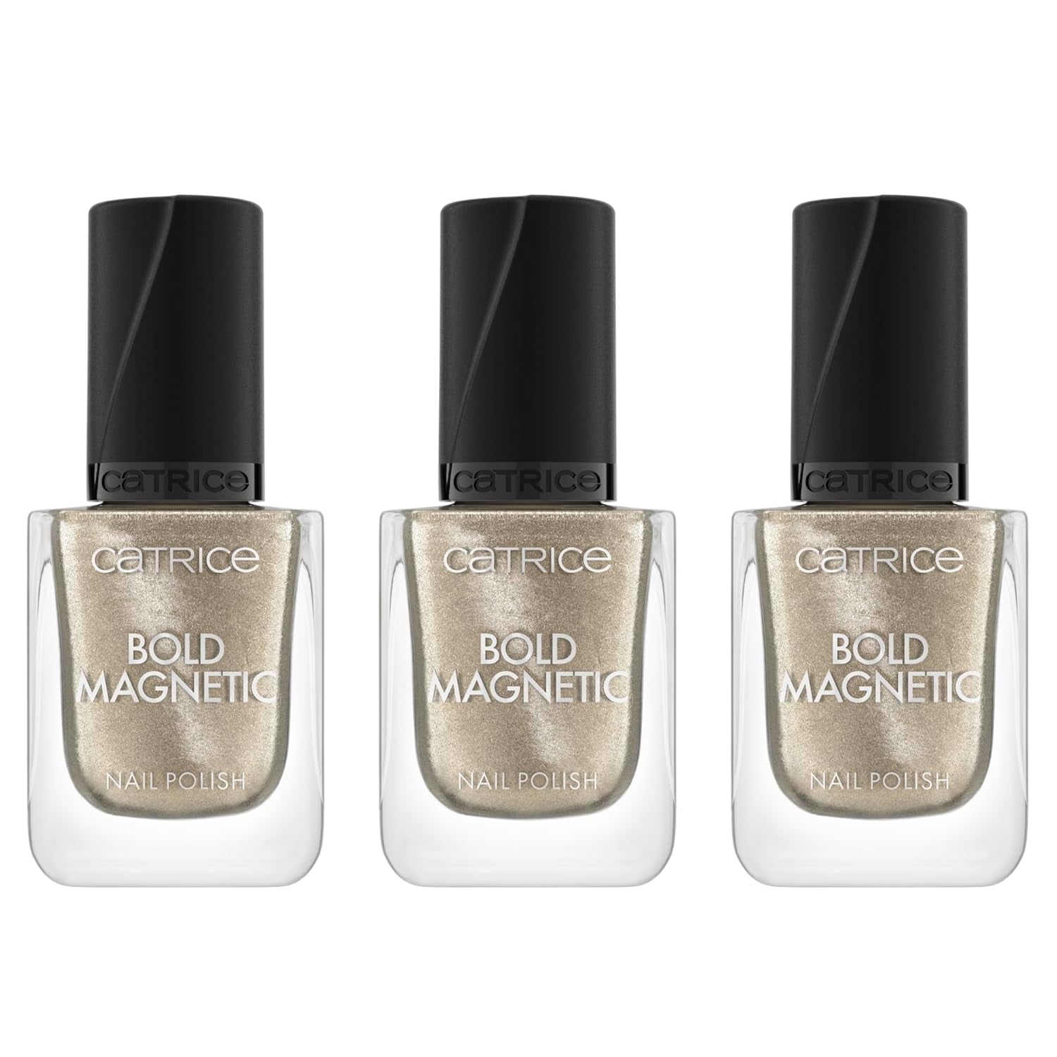 Esmalte de uñas magnético Catrice Bold, núm. 030, dorado, metálico, vegano, sin microplásticos, sin fragancia, sin parabenos, 1 paquete (10,5 ml)