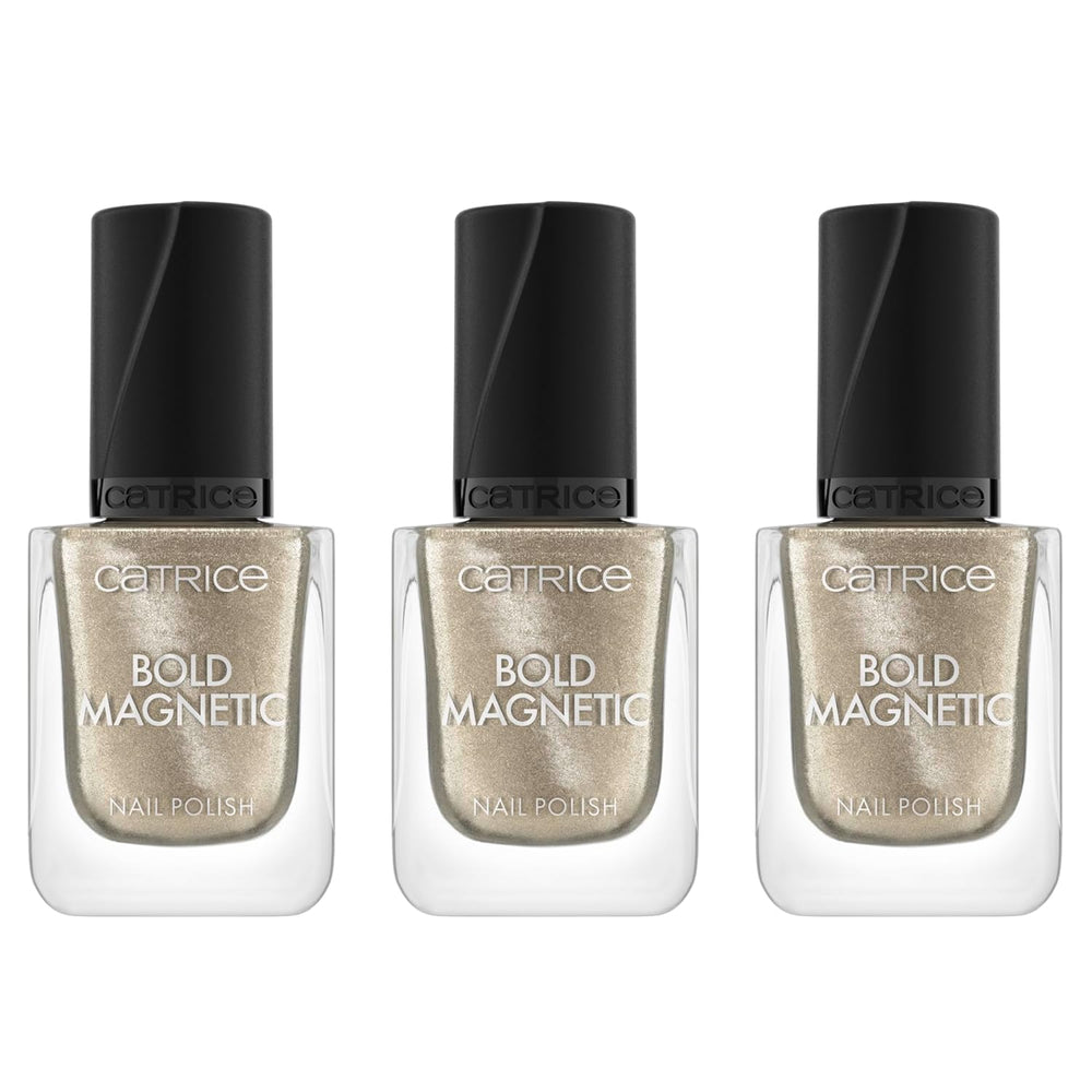 Esmalte de uñas magnético Catrice Bold, núm. 030, dorado, metálico, vegano, sin microplásticos, sin fragancia, sin parabenos, 1 paquete (10,5 ml)