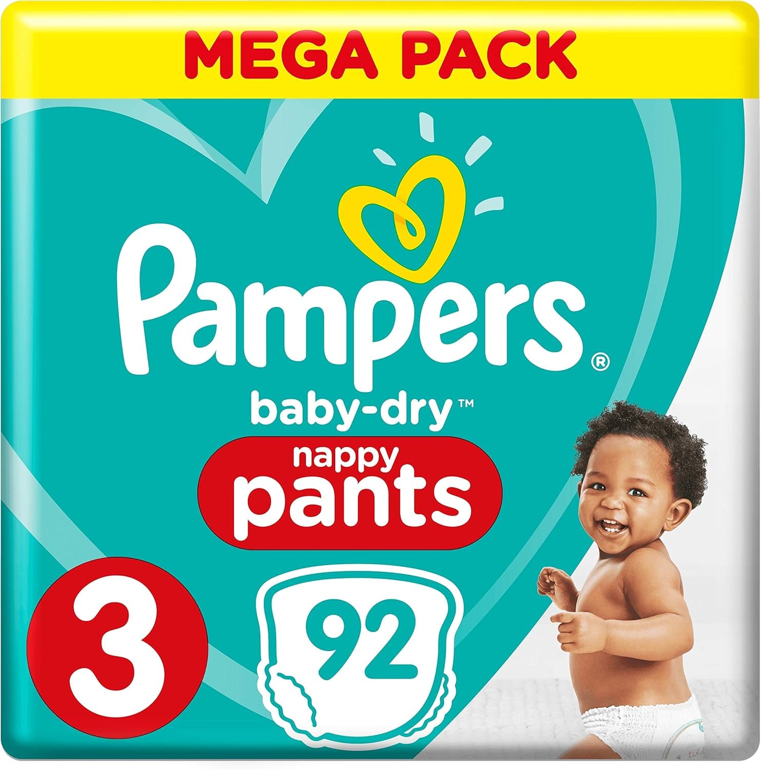Pañales Pampers 81657566 Baby-Dry Pants, blanco