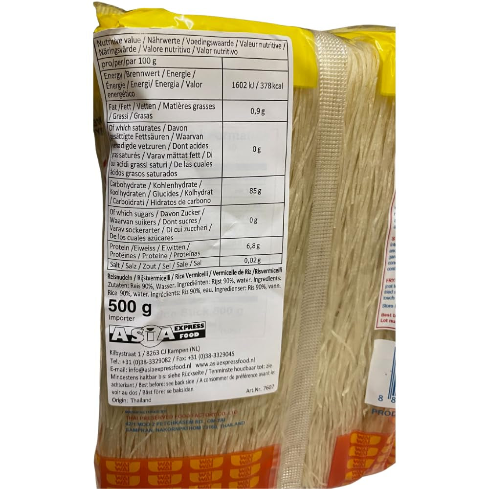 TAILANDIA - Fideos de Arroz Estilo Chino, (1 X 500 GR)