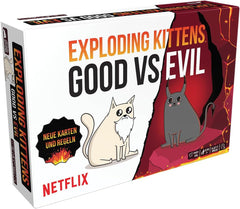 Gatitos Explosivos, Gatitos Explosivos – Bueno Vs. Evil, Party Game, Juego de cartas, 2-5 jugadores, A partir de 7 años, 15 minutos, Alemán