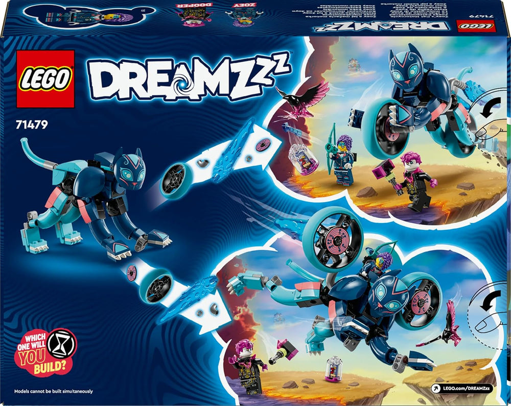 LEGO Dreamzzz Moto del Gato de Zoey 2 en 1, regalo para mayores de 7 años, modelo animal, juguete de bloques de construcción, moto, juego de fantasía para niños y niñas 71479 Juegos de construcción Beuche den LEGO-Store