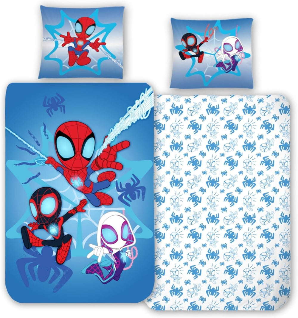 Ropa de cama infantil, varios personajes de dibujos animados, 100% algodón Ropa de cama - infantil Naty Shop Spidey