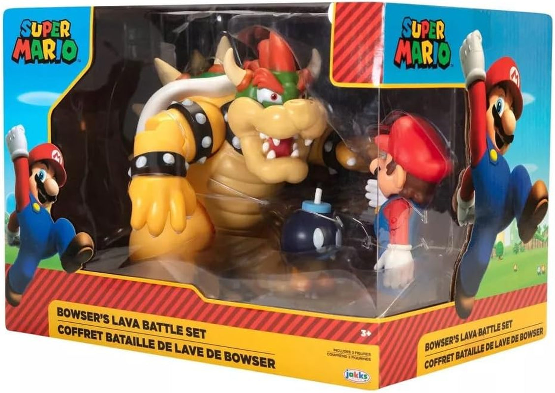 Nintendo Super Mario Bowser 18Cm Vs. Set de figuras de Mario (Oleada 1) Figuras de acción Naty Shop