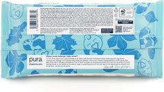 Toallitas desechables ecológicas para bebés para pieles sensibles del bebé 70 toallitas (1 paquete) 99% de agua 100% sin plástico para pieles sensibles Recién nacidos propensos al eccema Biodegradables Veganos