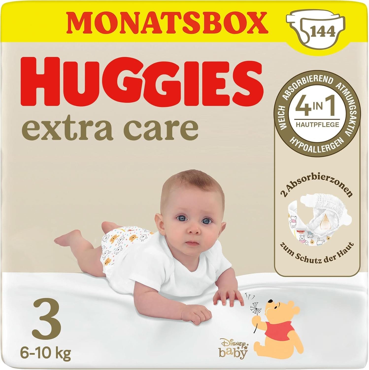 Huggies Pañales Bebe, Diseño Disney, Varias Tallas, Caja Mensual Tienda Madre y Bebé Naty Talla 3