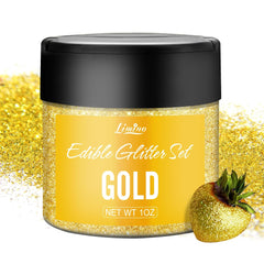 Shimmer Glitter Dust, Glitter comestibil, 30 grame Naty Shop Auriu