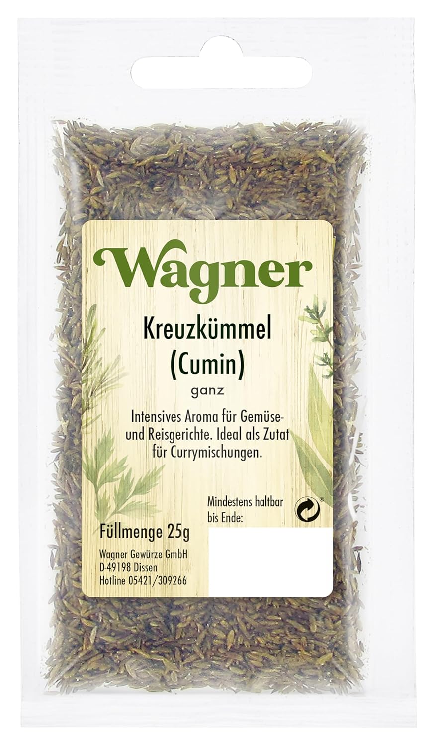 Wagner Gewürze Comino Entero 25 g - Calidad alemana