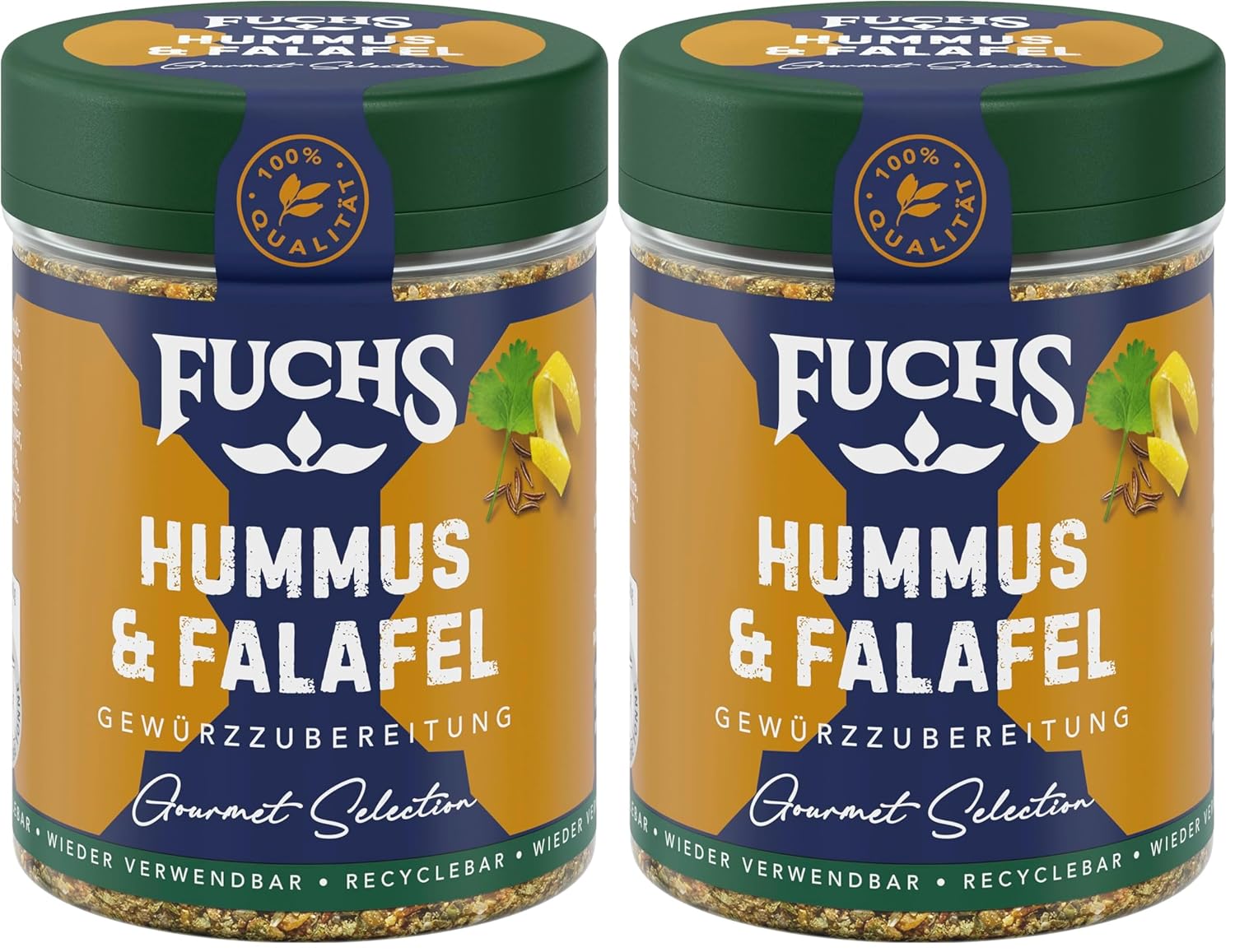 Fuchs Spices Gourmet Selection Medio Oriente/África - Mezcla de Especias para Cuscús y Bulgur Mezcla de Especias Recargable para Condimentar Platos de Bulgur Vegano 55g