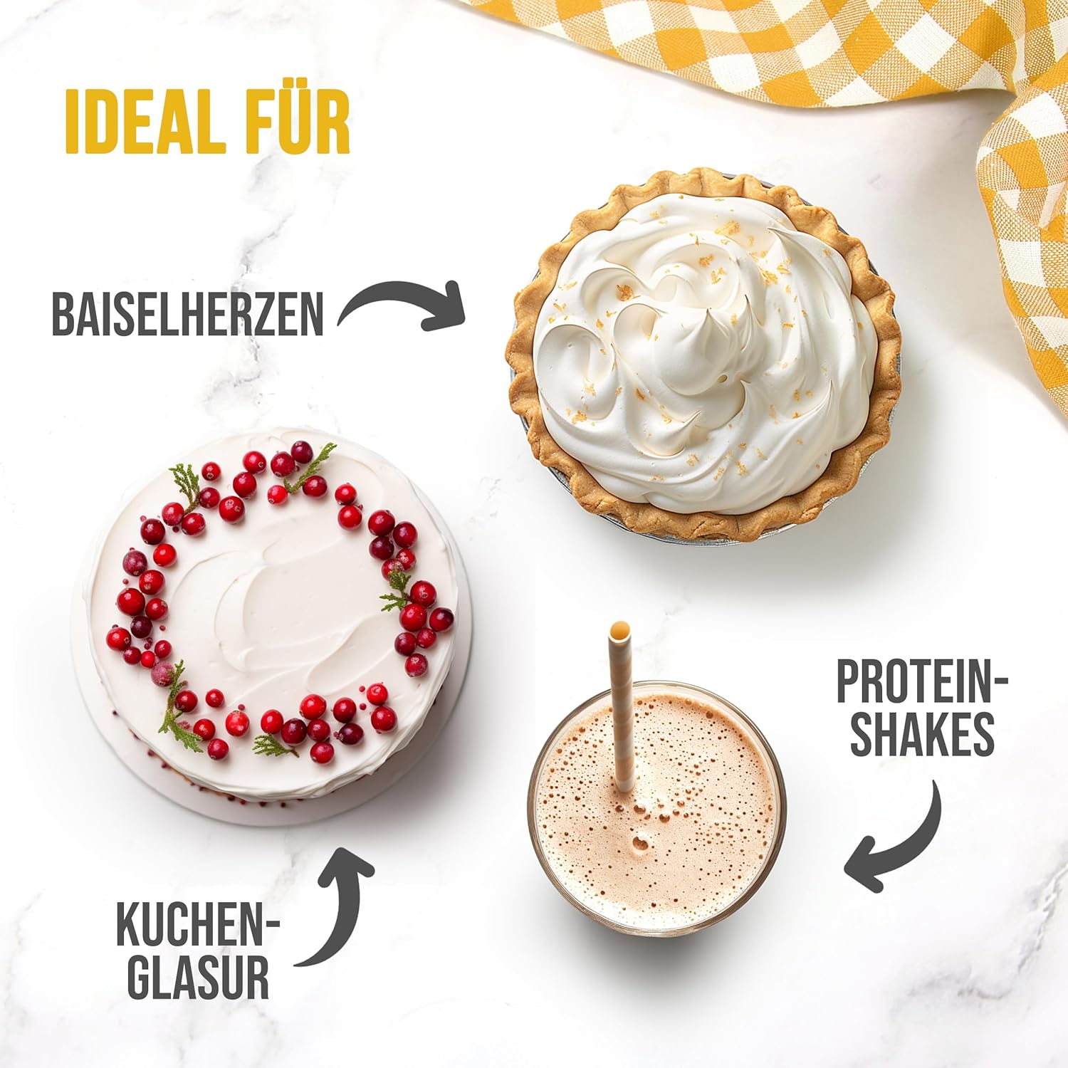 Polvo de clara de huevo 100 % fácil y delicioso para cocinar y hornear